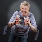 Lustige Fotografin