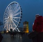 Riesenrad in der Düsseldorfer Altstadt