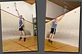 Squash: Vor- und Rückhandvolley