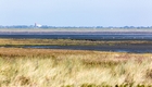 Richtung Festland das Wattenmeer