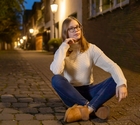 Model w o l l t e sich setzen