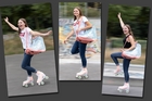 Das Model rollt