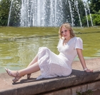 Durch den Intervall des Springbrunnens mussten wir etwas warten